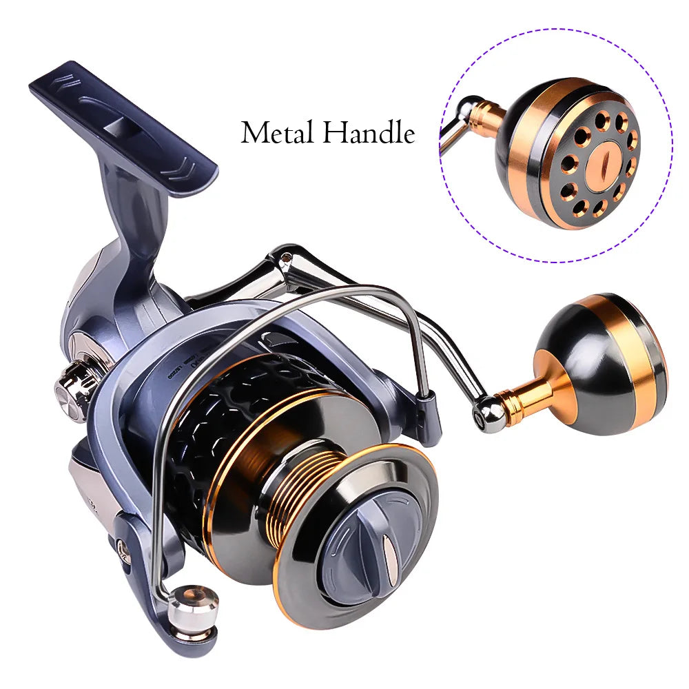 ZWICKE High Quality Max Drag 21KG Spool Fishing Reel Gear 5.2:1 Ratio High Speed Spinning Reel Casting Reel Carp for Saltwater