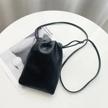 Women Leather Small Crossbody Bag Designer Cell Phone Bag Lightweight Fashion Shoulder Bag Ladies Travel Purse