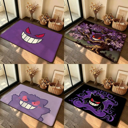Anime Cute G-Gengar Carpet Bathroom Anti-slip Mat Door Mat Home Decoration Mat Entrance Door Mat Scratch-resistant Door Mat
