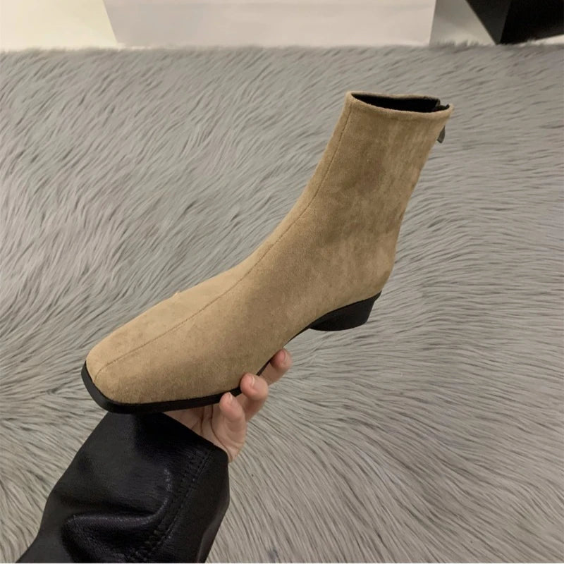 Women's Boots Autumn Luxury Elegant Casual Short Shoes Women's Low Heel Comfortable Short Outdoor Hiking Shoes for Women