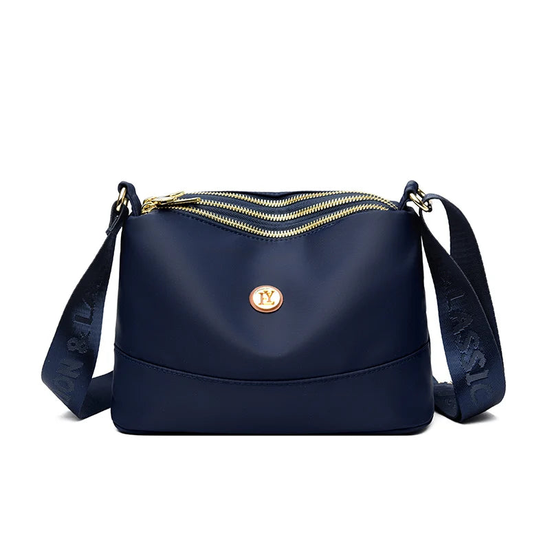 High Quality Women's Waterproof Nylon Multilayer Crossbody Bag Ladies Large Capacity Handbag Purse Female Shoulder Bags 3 Layers