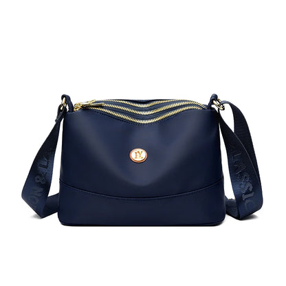 High Quality Women's Waterproof Nylon Multilayer Crossbody Bag Ladies Large Capacity Handbag Purse Female Shoulder Bags 3 Layers