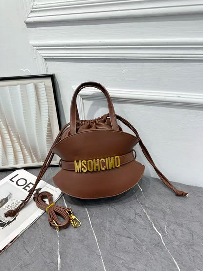 2026 New Fashion Square Diaper Bag Ladies Satchel Handbag Textured Leather Original Retro Crossbody Shoulder Purse Designer