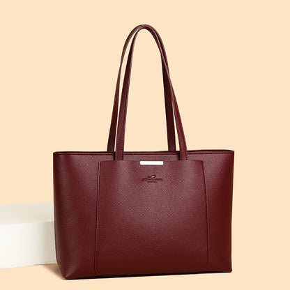 High Quality Leather Shoulder Crossbody Messenger Tote Bag Large Handbag Purses Genuine Brand Luxury Designer Women Bags