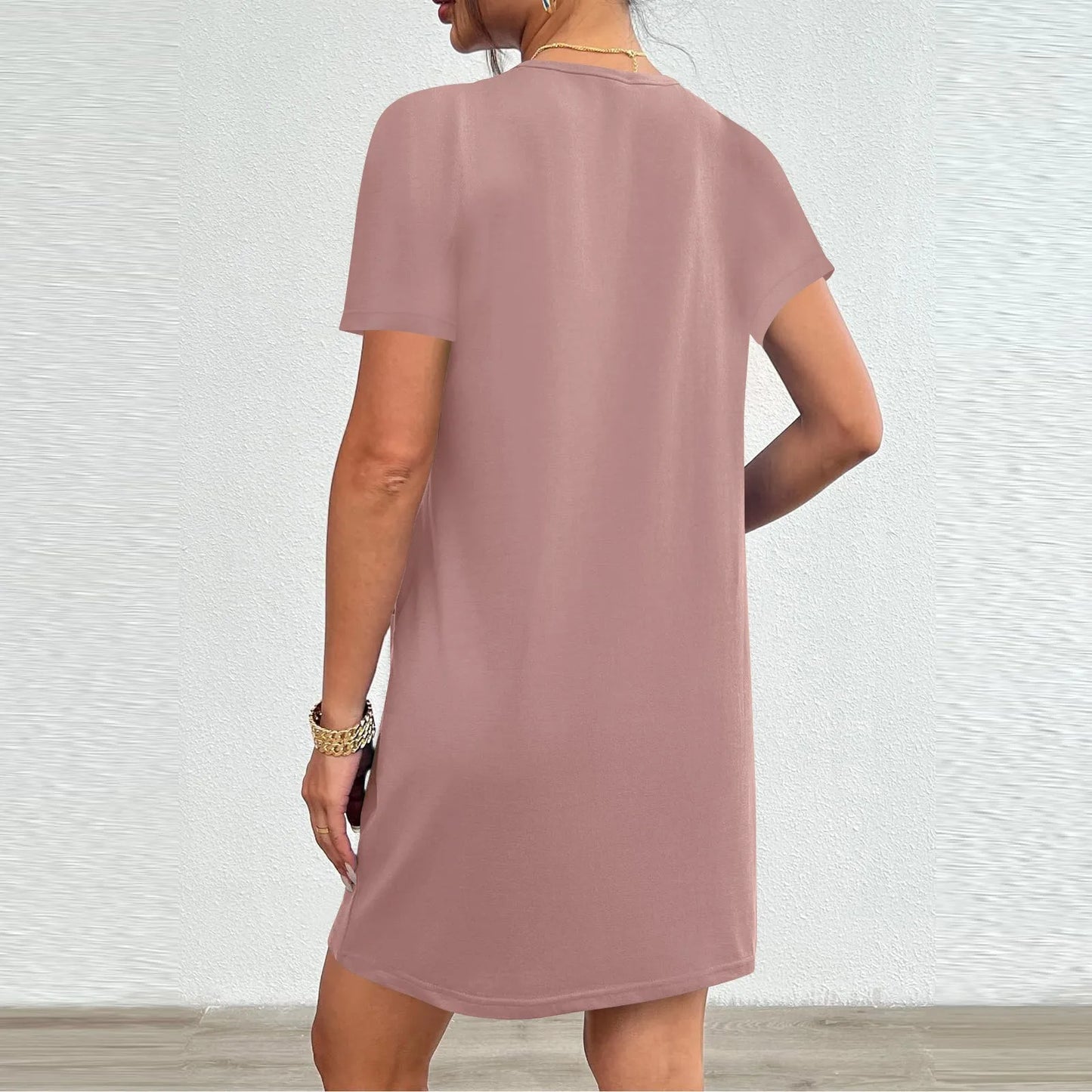 Women's Elegant Dresses Fashionable Solid Color Dress Casual Holiday Sports Short Dresses Long One-Piece Dress Gown vestidos