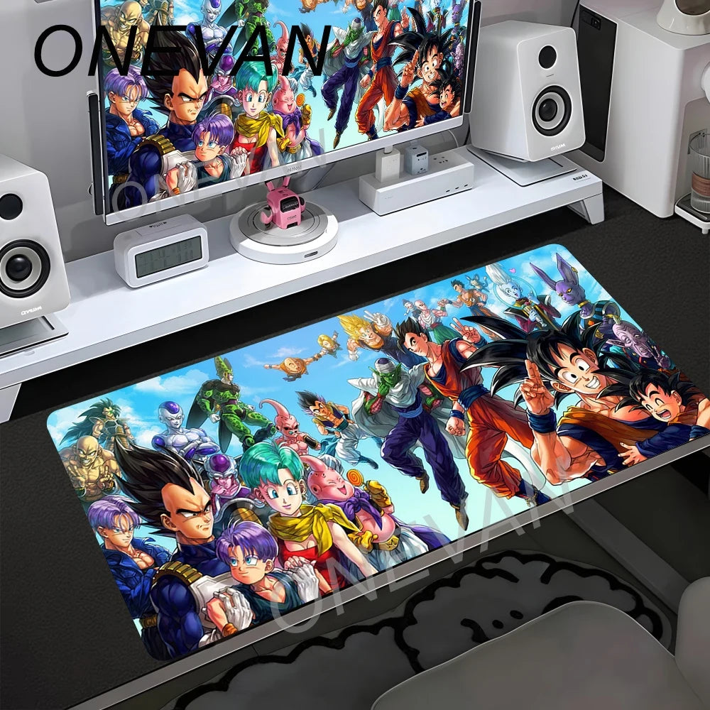 Game E-sports Special Table Mat Animation Non-slip Pad Oversized Dragon Ball Computer Keyboard Pad Son Goku Rubber Mouse Pads
