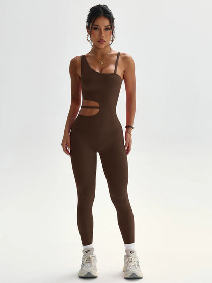 Beautiful back design, sexy one-piece yoga leggings, suitable for women's breathable quick-dry sports bodysuits
