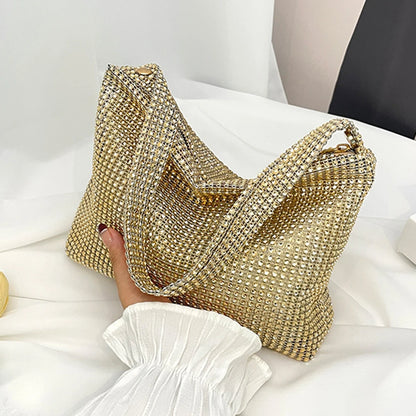 NEW Evening Clutch Bag for Women Glitter Elegant Top Handle Bags Ladies Party Wedding Bag Shiny Rhinestone Handbag Purses New