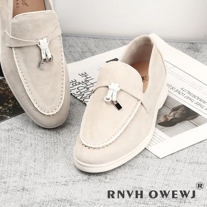 Not Logo Women's Adult Summer Rubber Casual Stitching Flats Sandals - Low Price
