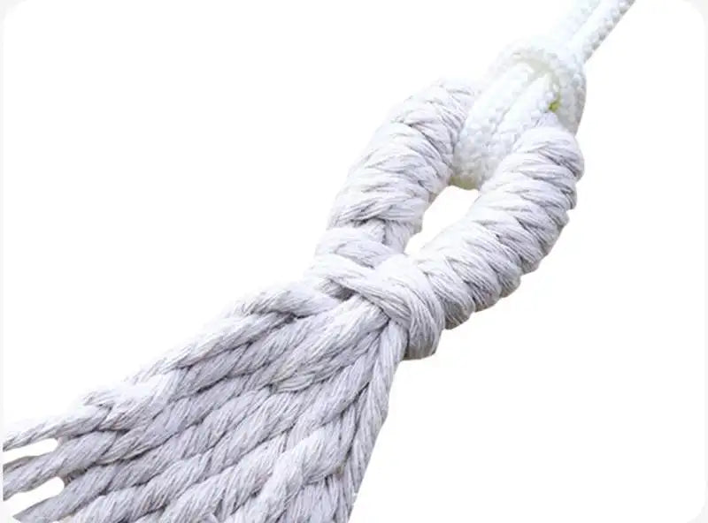 Outdoor Canvas Hammock Portable Single Double Thickened Anti-Rollover Striped Hammock Travel Camping Hanging Swing With Bag