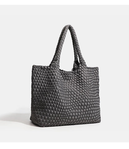 Large size women's tote bag Women's fashion bags 2024 Hot product Neoprene material women's hand-woven bag Large volume Tote bag