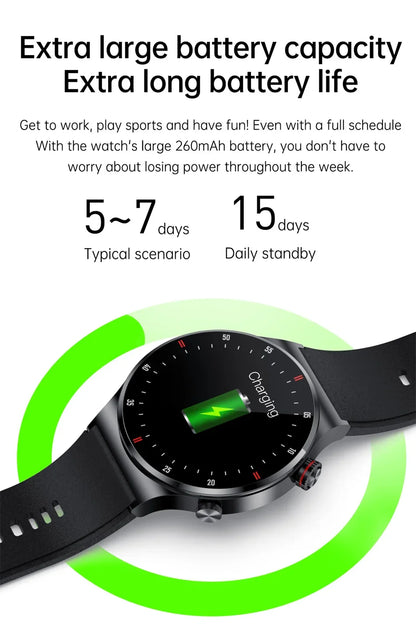 GPS ECG+PPG Bluetooth Call Smart Watch Men 2025 Sports Bracelet NFC Waterproof Custom Watch Face Men SmartWatch For IOS Android