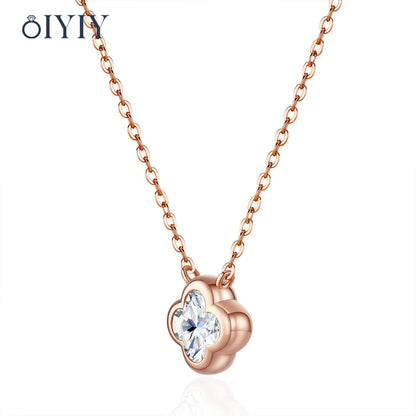 OIYIY Moissanite Necklace for Women 925 Sterling Silver D VVS1 GRA Certified Lab Grown Diamond Pendant Luxury Fine Jewelry Gift