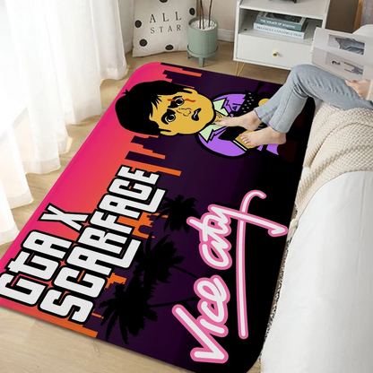 Movie Scarface Room Mats Anti-slip Absorb Water Long Strip Cushion Bedroon Mat Household Carpets