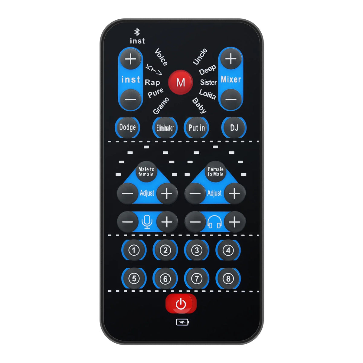 M10 Voice Changer Device Karaoke Function Male Female Voice Switch Universal Portable Sound Changer Card Fine Tuning for Live