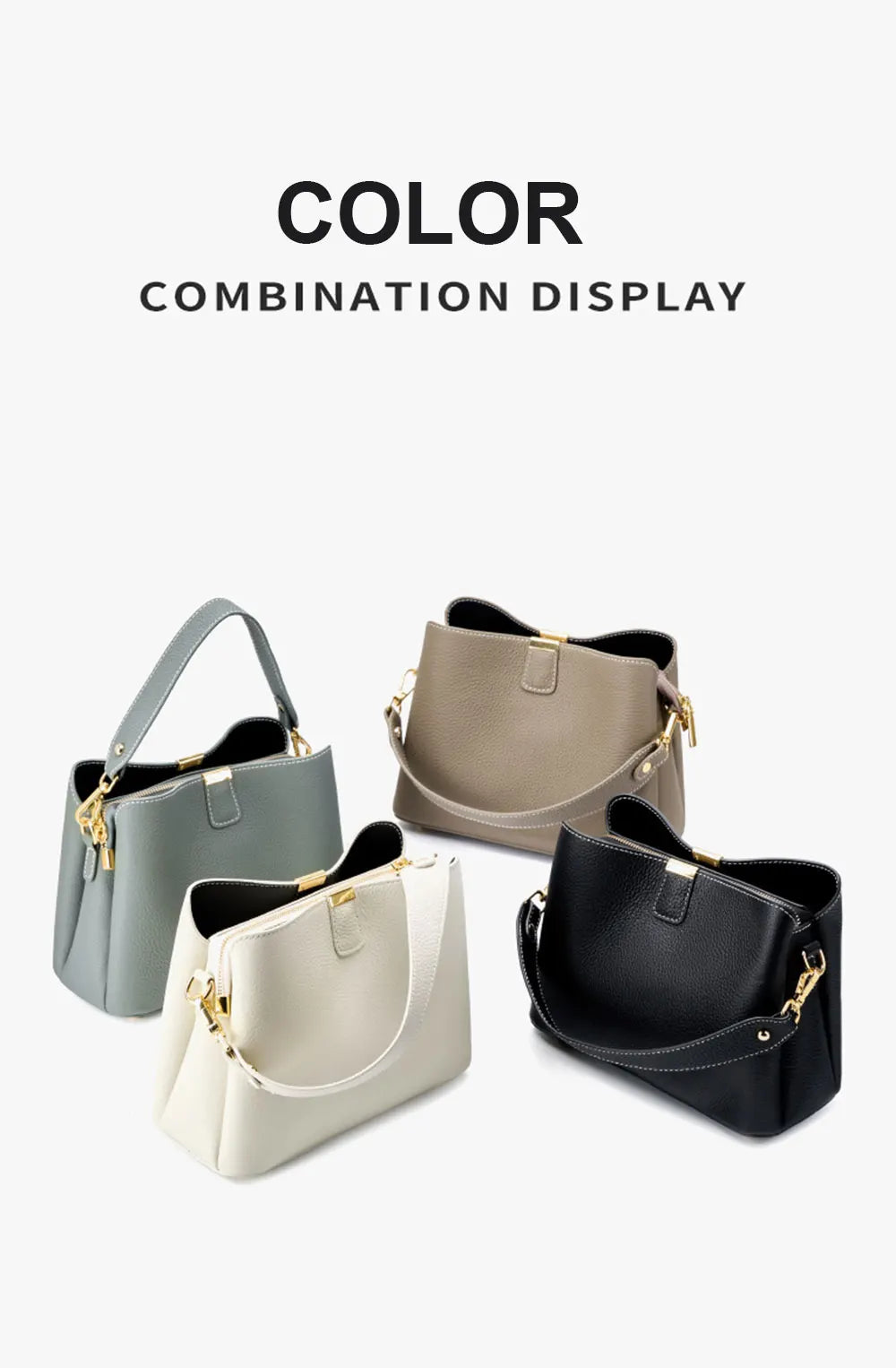 Genuine Leather Women's Bag Luxury Designer Shoulder Bag Large Capacity Cowhide Handbags High Quality Women Crossbody Bags