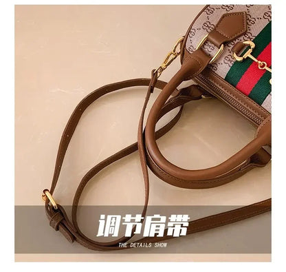 High-end Leather Diaper Bag for Ladies Vintage Fashionable Simple Commuter Backpack Business Mens Womens
