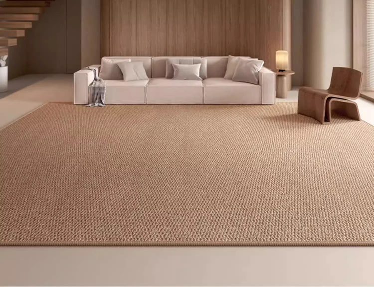 Solid Tone Faux Sisal Rug for Living Room Decoration Home Large Area Fluffy Non-slip Rugs Bedroom Dining Room Soft Mats Custom