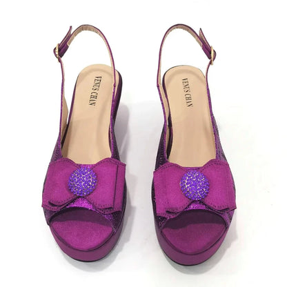 Sandals Woman Summer 2024 New Arrival Specially Designed Black African Women's Round Toe High Heels Suitable for Wedding Party