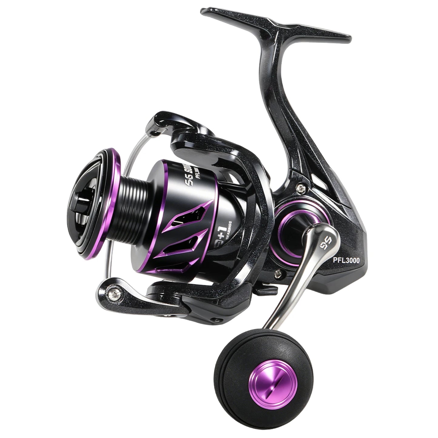 Sougayilang Spinning Reel 1000-4000 Serie 9+1BB 5.2:1 Gear Ratio CNC Aluminum Spool Waterproof Saltwater Freshwater Fishing Reel