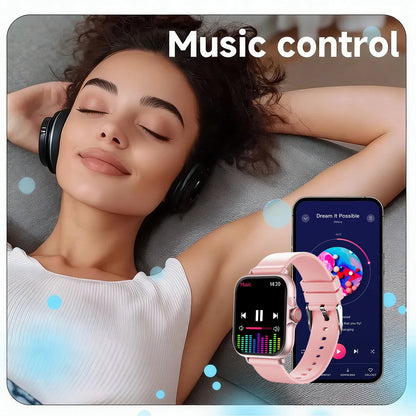 New Smart Watch 1.83'' Waterproof Message Answer Call Sports Pedometer Sleep Monitoring Information Alerts For IOS&Android