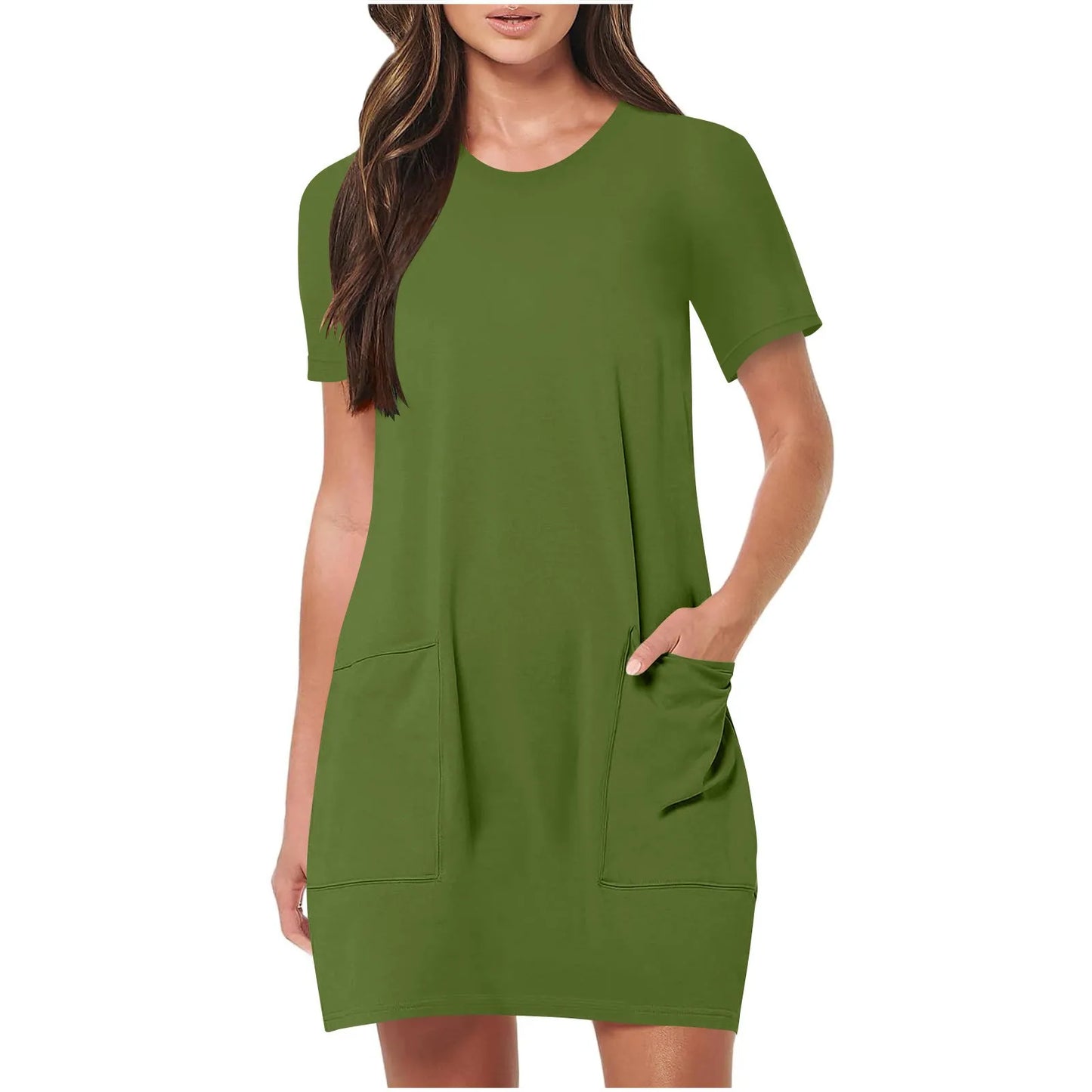 Women's Elegant Dresses Fashionable Solid Color Dress Casual Holiday Sports Short Dresses Long One-Piece Dress Gown vestidos