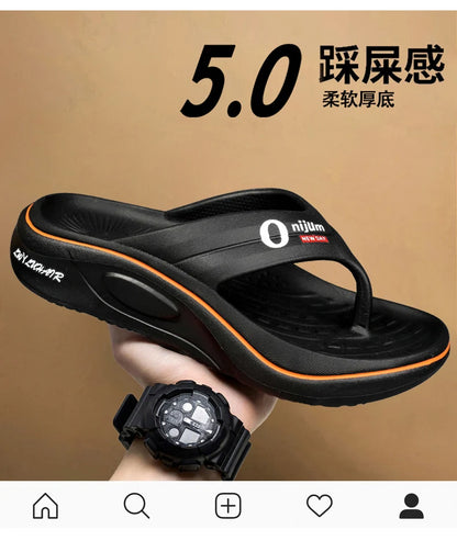 Summer Men Slippers Non Slip EVA Flip Flops Lightweight Home Sandals Soft High Quality Slides Fashion Outdoor Beach Bathroom