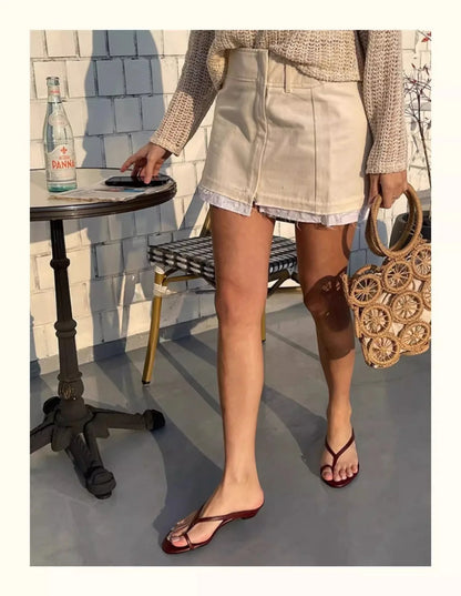 Women's Minimalist Thin Strap Sandals 2026 New Summer Flip Flops Elegant Clip Toe Flat Slides Casual Beach Shoes for Ladies