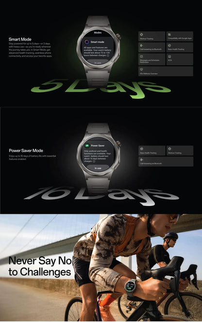 [New Arrival] Global Version Smartwatch OPPO Watch X3 Snapdragon W5 Up to 16 Days of Battery Life AMOLED Display NFC IP68