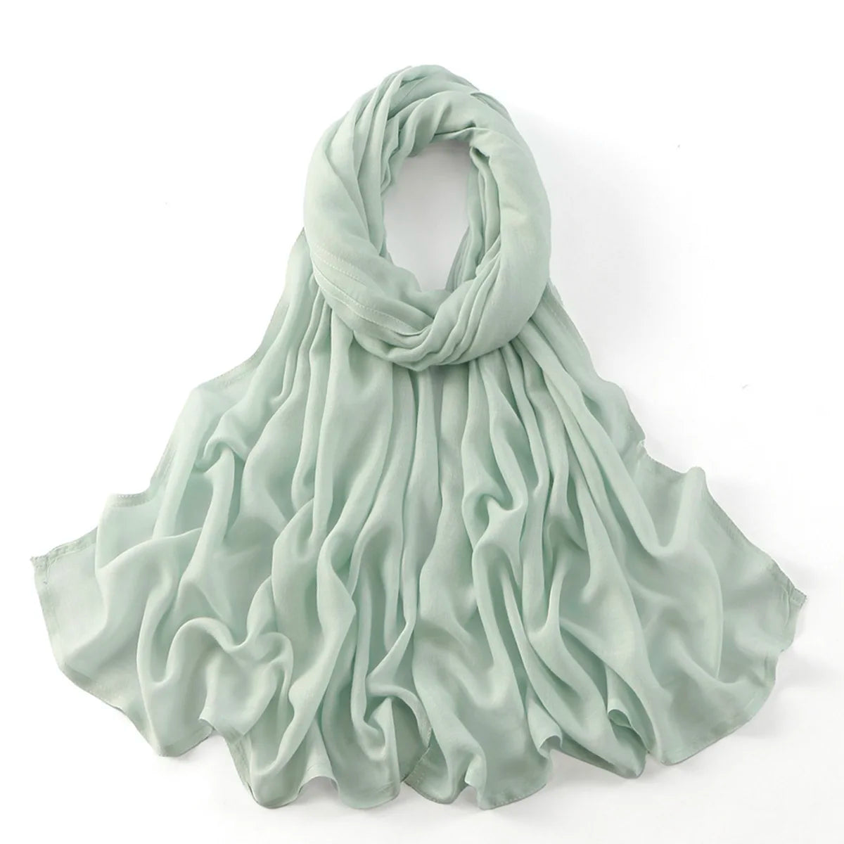 185*75cm Muslim Modal Hijab Rayon Cotton Shawls For Women Thin Plain Scarf Big Size Headscarf Islamic Turban Headband