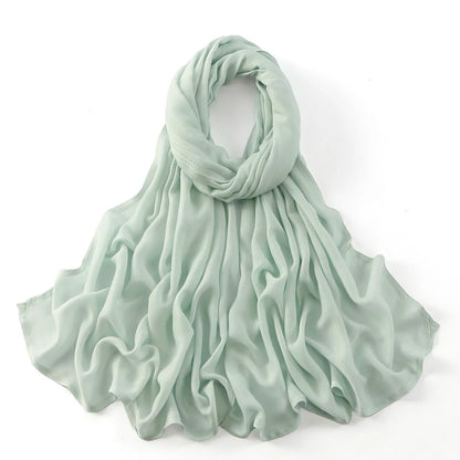 185*75cm Muslim Modal Hijab Rayon Cotton Shawls For Women Thin Plain Scarf Big Size Headscarf Islamic Turban Headband