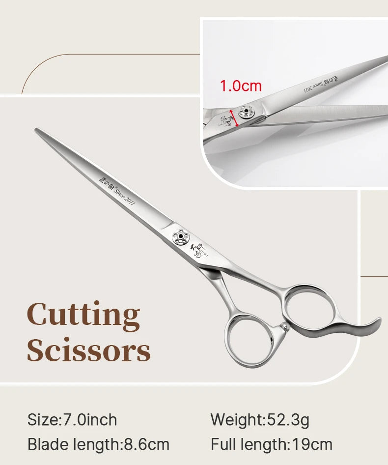 Fenice Slim Narrow Dog Grooming Scissors Set Straight/Curved/Thinner/Chunker Shears Scissors Specialized for KR and JP Groomers