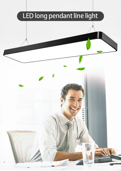 Large Energy-saving Pendant Lamp LED Ultra Wide Chandeliers High Bright Lighting Office Restaurant Home Living Room Lights LED