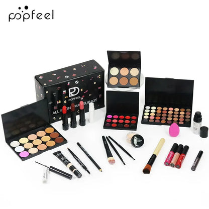 Professional Makeup Set Full Makeup Kit Eye Shadow Blush Foundation Face Powder Makeup Case Korean Cosmetic Christmas Gifts