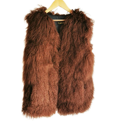 11 Colors Luxury Thick Warm Mongolia Sheep Fur Vest Women New Winter Hot V-neck Sexy Wool Fur Coat