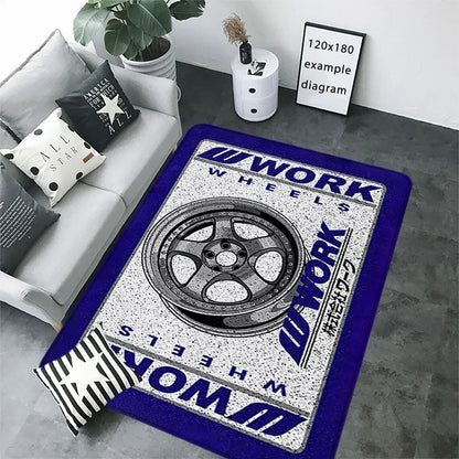 Entrance Doormats Work Wheel Hub Non-slip Bedroom Mat Hallway Carpet Kitchen Floor Car Boot Carpets Room Decor Bathroom Rugs