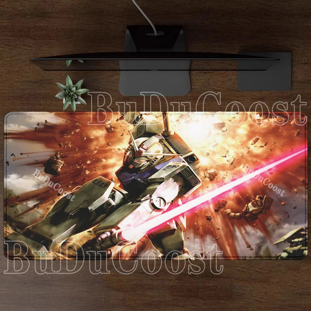 Mouse Pad Gundam RX-78-2 Anime Gaming XXL Non-slip Mousepad PC Computer Keyboard Office HD printing overlock esports Desk Mat
