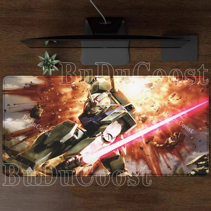 Mouse Pad Gundam RX-78-2 Anime Gaming XXL Non-slip Mousepad PC Computer Keyboard Office HD printing overlock esports Desk Mat
