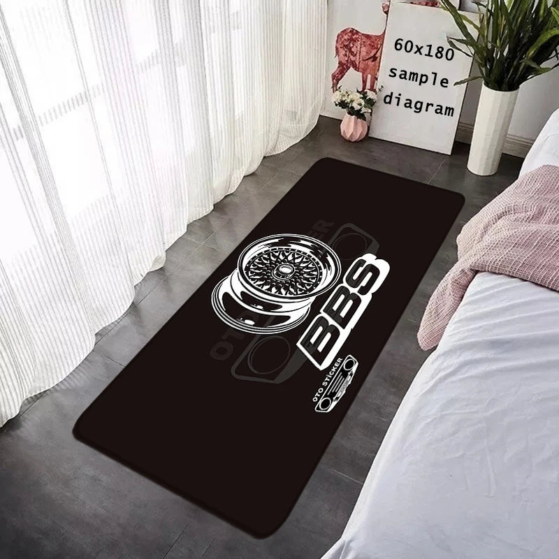 House Entrance Doormat BBS Wheel HubHallway Carpet Living Room Rugs Foot Carpets Bathroom Rug Floor Mats Non-slip Home Decor