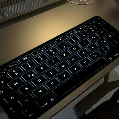Black Keyboard Extra Big Mouse Pad Anti-Slip Rubber Base Desk Pad Durable Locking Edge Laptop Mouse Mat for Gamer Home Office
