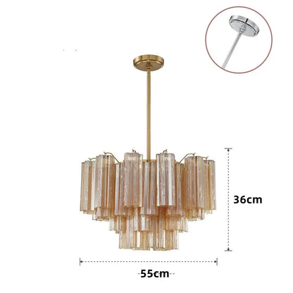French Style Artistic Chandelier Medieval Colored Glass Retro Lighting for Living Room Dining Room Bedroom Villa Staircase Home