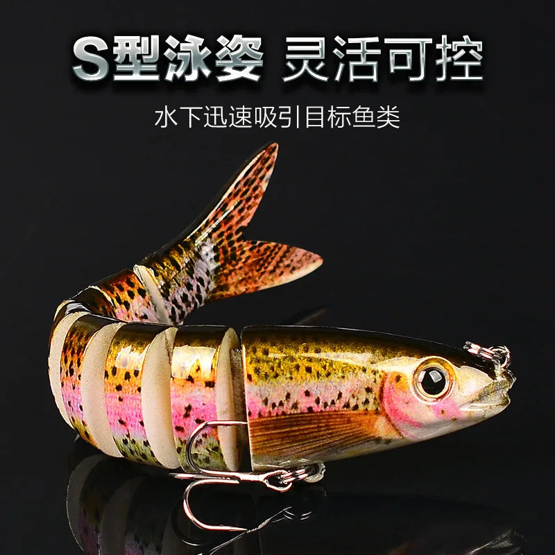 Fishing gear store multi-section fish Luya bait 13.5CM/19g hard bait, bionic bait fishing gear directly from the manufacturer