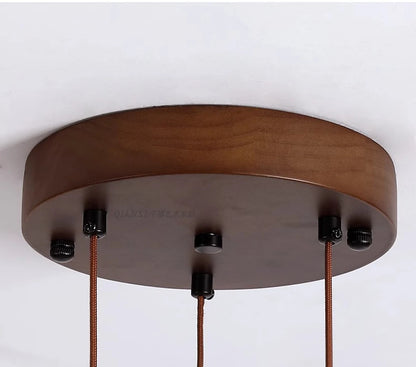 Artistic High-End Natural White Stone Dimming Function Wood Decoration Dining Room Living Room Exhibition Hall LED Modern