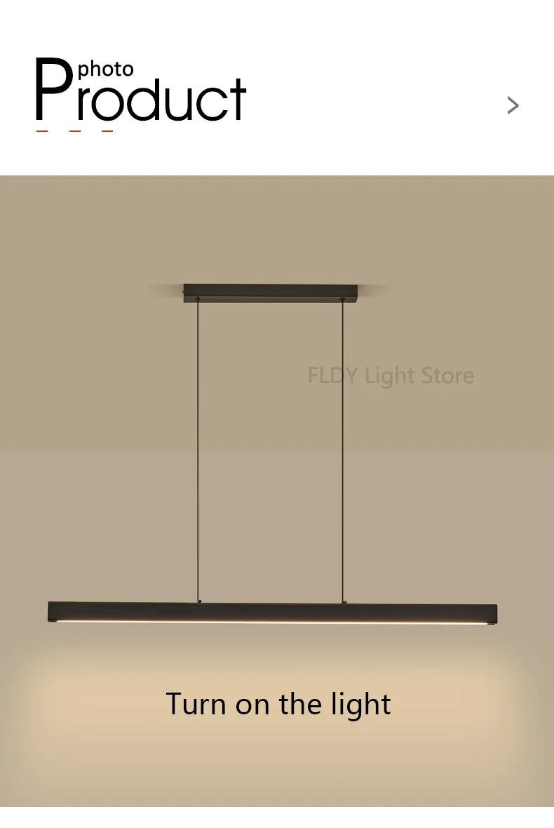 Dining room chandelier Nordic modern lamp dining table bar lamp restaurant lights kitchen lights office company led strip lamps