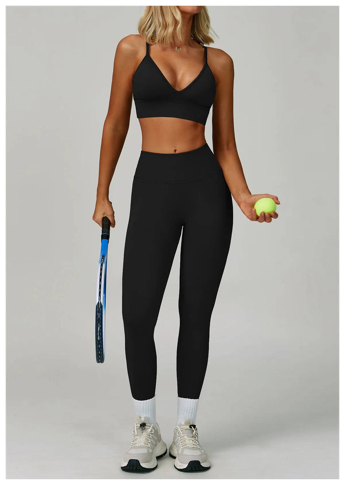 2/3PCS Seamless Sport Yoga Set Women's Breathable High Waist Fitness Sportwear Women Sports Underwear Set Gym Workout Clothes