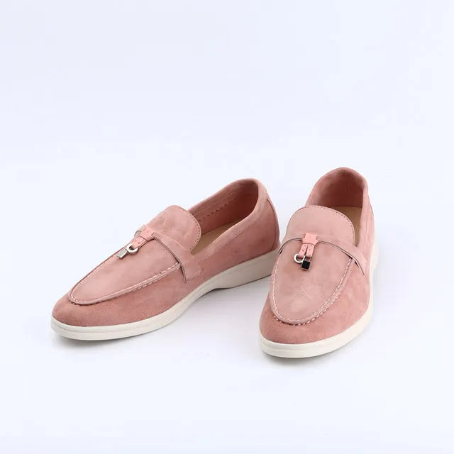 Not Logo Wholesale Women's Summer Round-Toe Rubber Stitching Adult Flats Sneakers