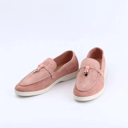 Not Logo Wholesale Women's Summer Round-Toe Rubber Stitching Adult Flats Sneakers
