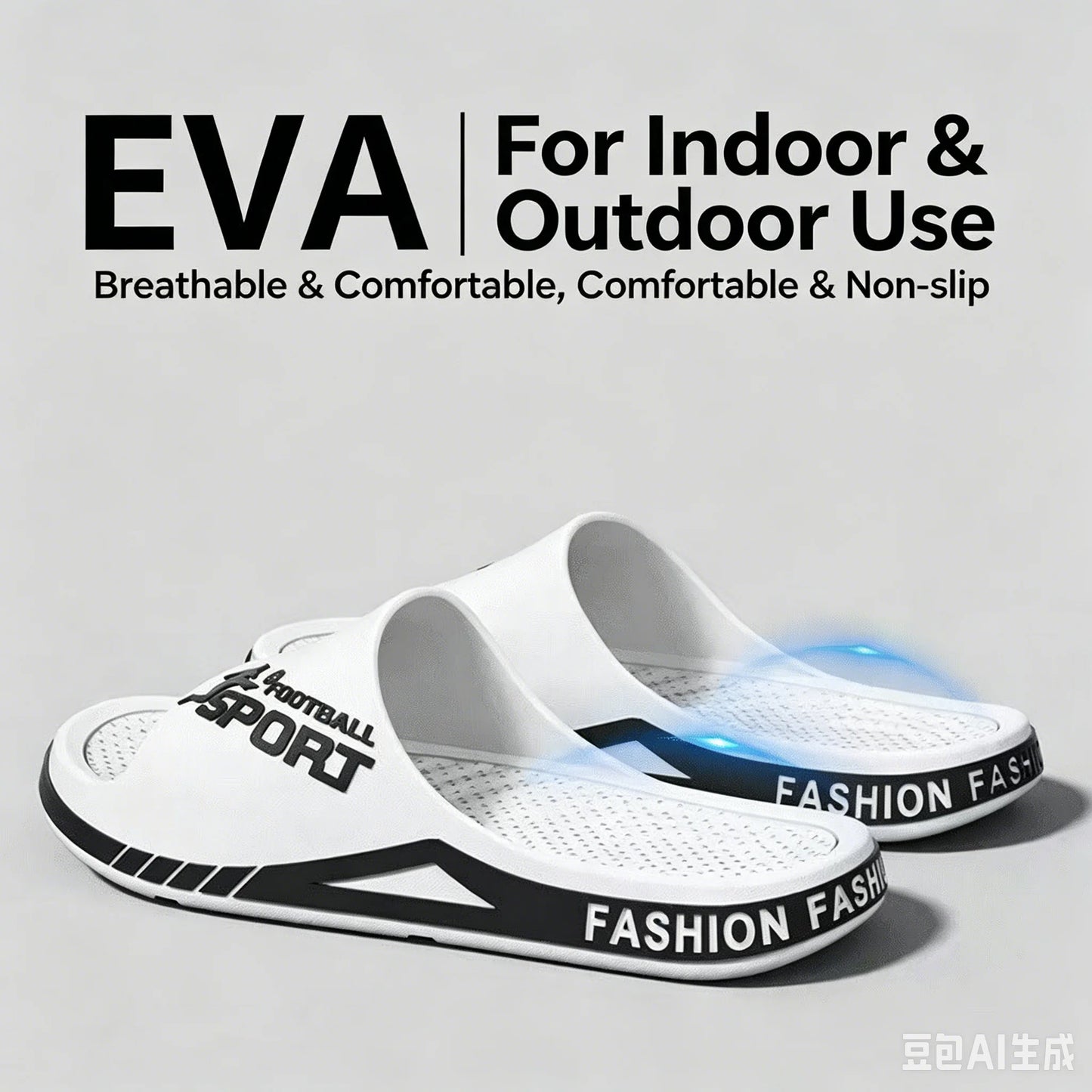 New Men's Slippers for Summer Outdoor Wear, EVA Sports Trend, Couple's Home Bathroom, Soft Soled Home, Men's Cool Slippers