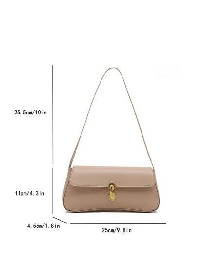 Fashion ladies shiny crossbody bag stylish elegant shoulder bag wine red small underarm bag versatile solid color clutch bag