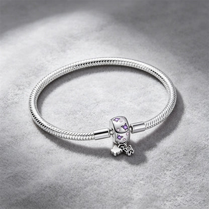 2026 Hot Selling 925 Silver Heart Shaped Buckle Snake Chain Sparkling Zircon Original Bracelet Women Fashionable Luxury Jewelry